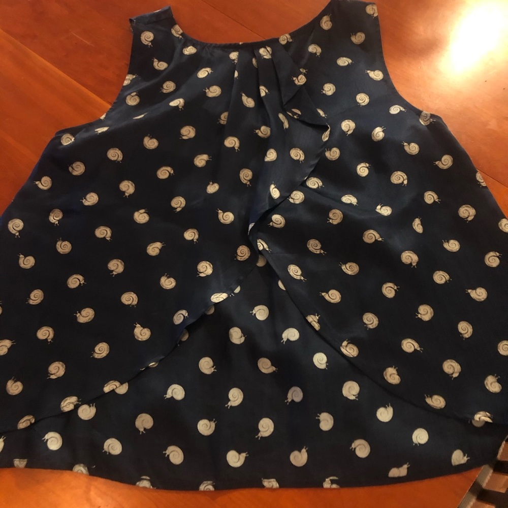 Anthropologie Post Card Brand Swing Top